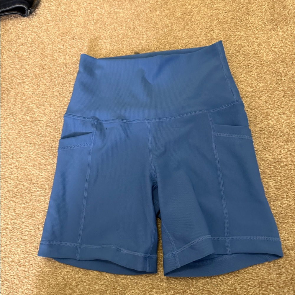 Blue biker Shorts